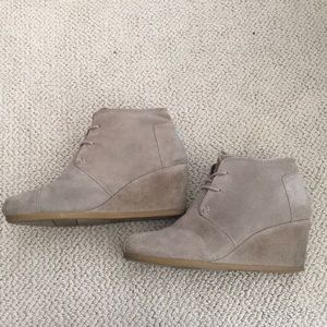 TOMS laced wedge shoes
